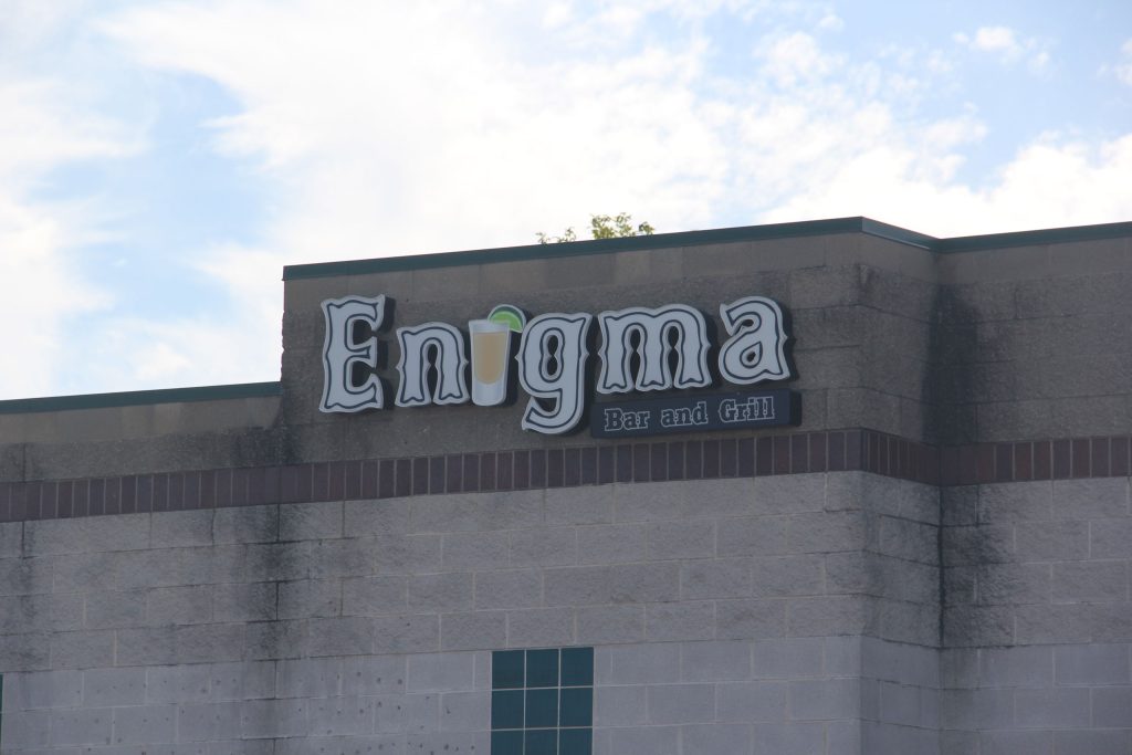Enigma Bar and Grill Custom Channel Letter Exterior Sign