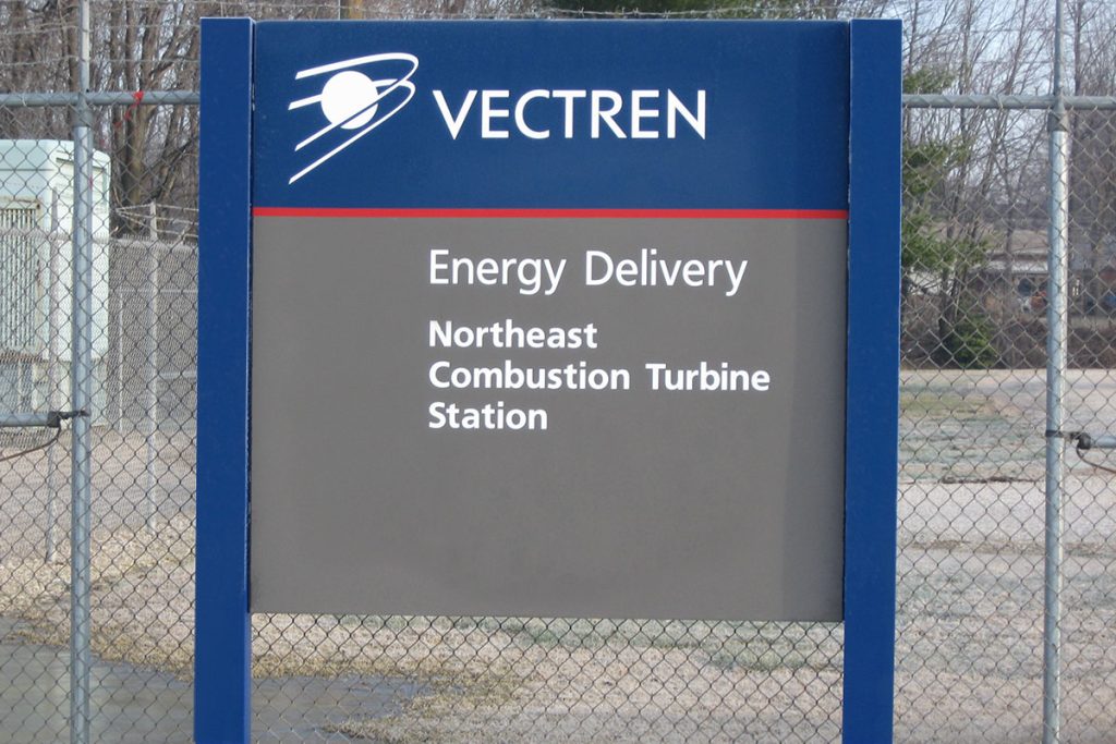 Vectren Outdoor Directional Sign