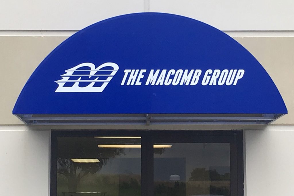 The Macomb Group Front Entrance Awning