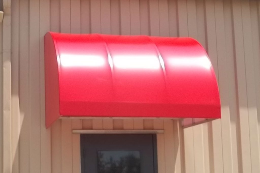 Red Entrance Awning
