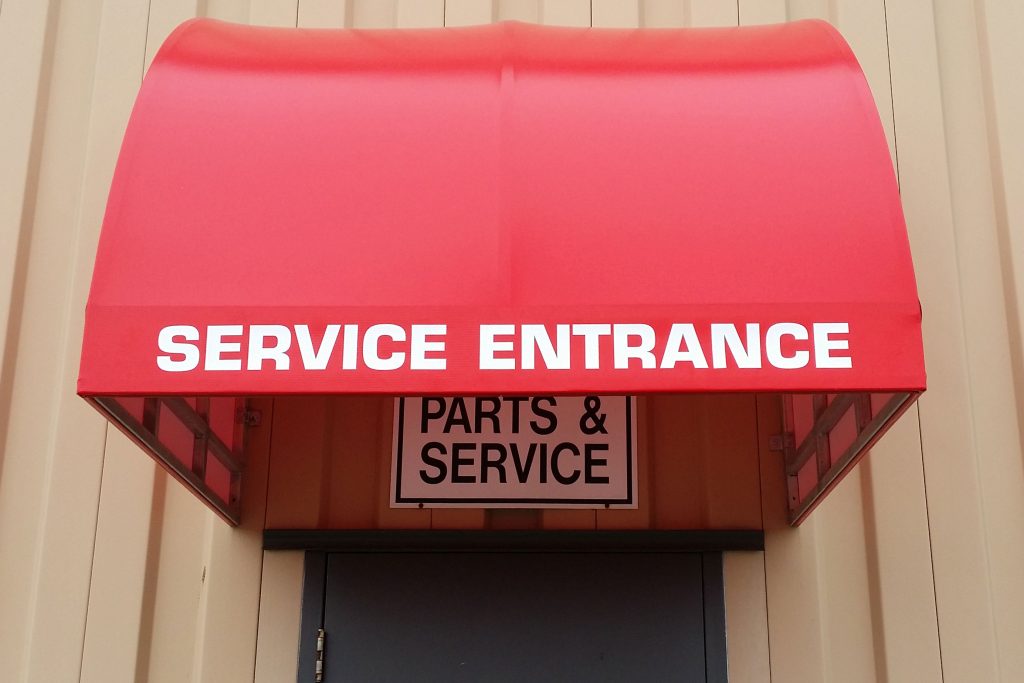 Service Entrance Doorway Awning