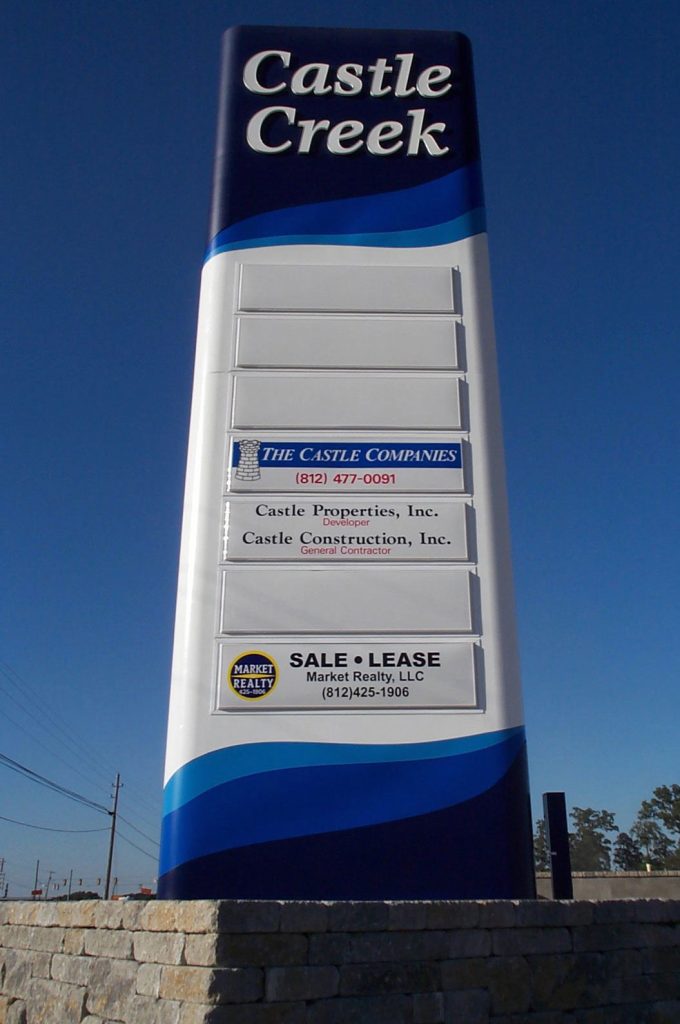 Castle Creek Business Center Multi Business Pylon Sign