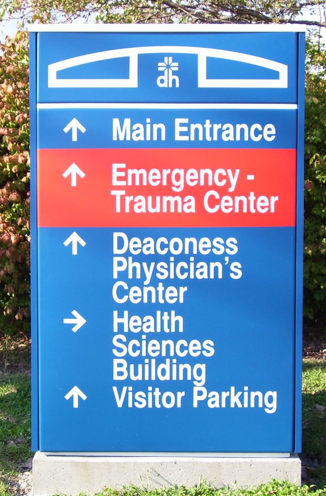 Deaconess Directional Sign