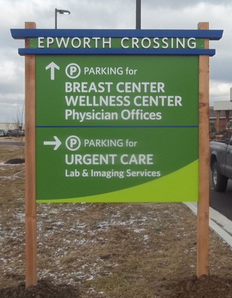 Epworth Crossing Directional Sign