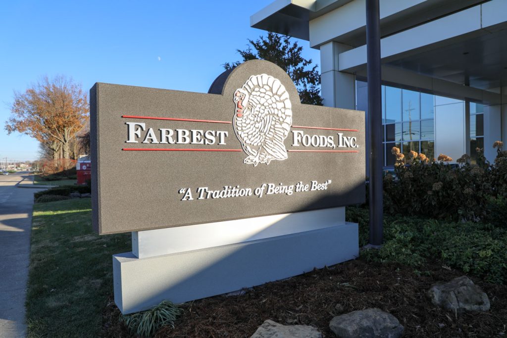 Farbest Foods Corporate Monument Sign