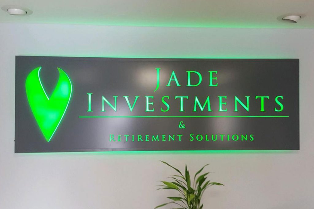 Jade Investments LED Backlight Interior Sign