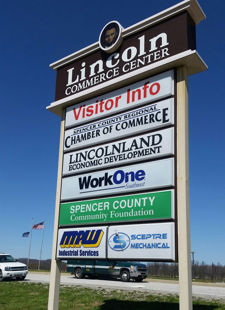 Lincoln Commerce Center Pylon Sign