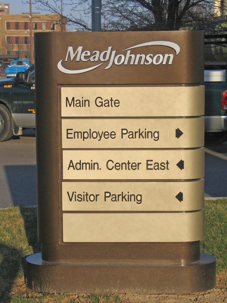 Mead Johnson Directional Monument Sign