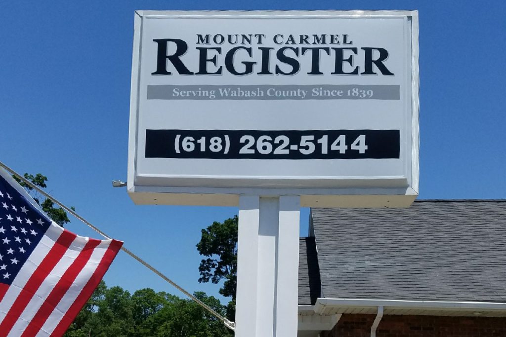 Mt. Carmel Register Vacuum Formed Pylon Sign