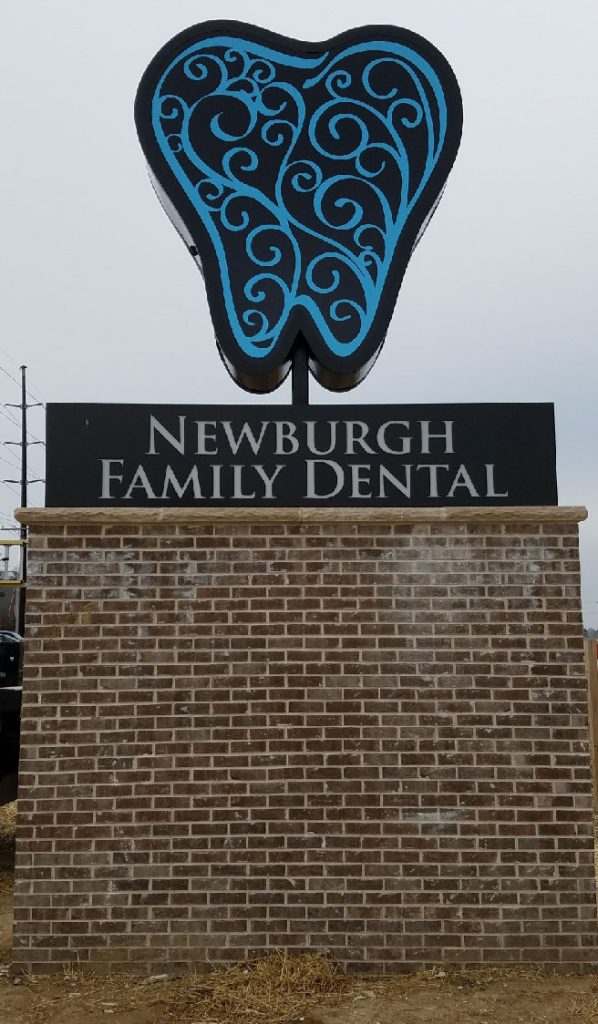Newburgh Family Dental Custom Monument Sign