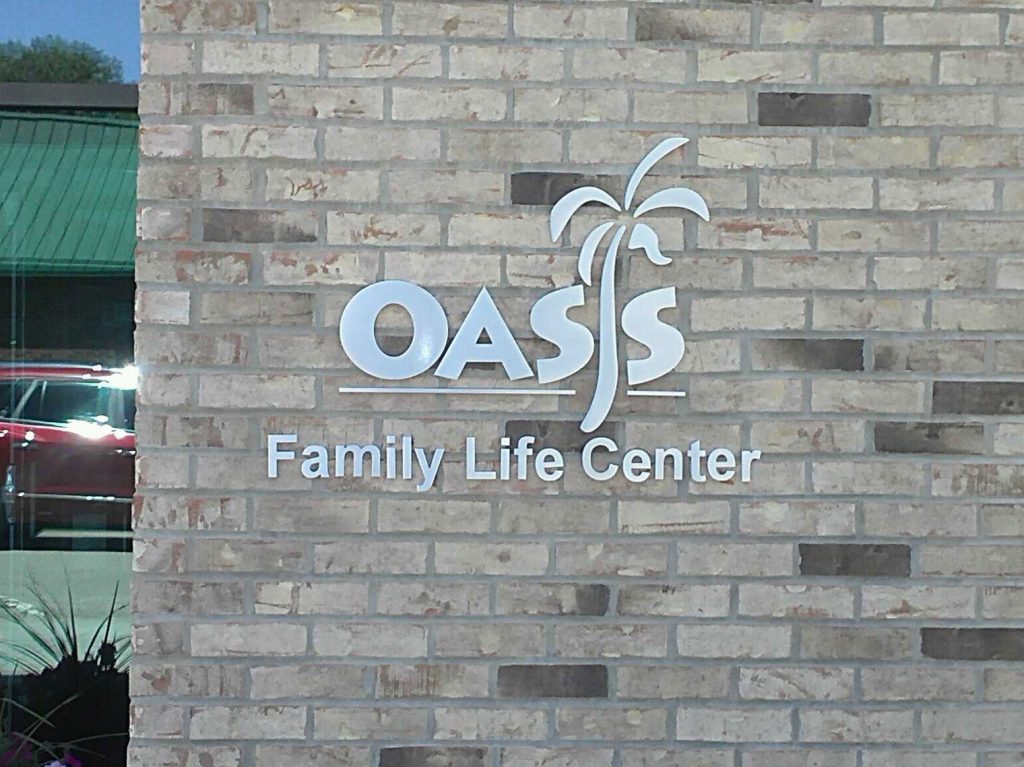 Oasis Family Life Center Custom Exteriof Sign