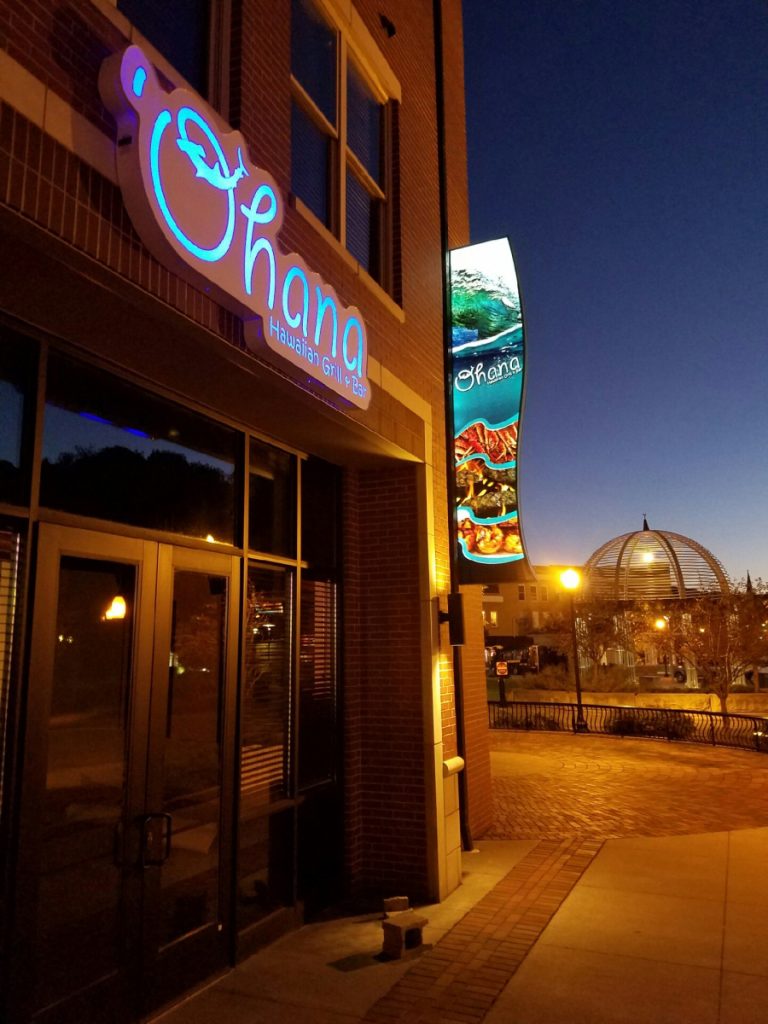 Ohana Restaurant LED Illuminated Sign