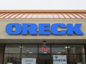 Oreck Channel Letter Exterior Sign