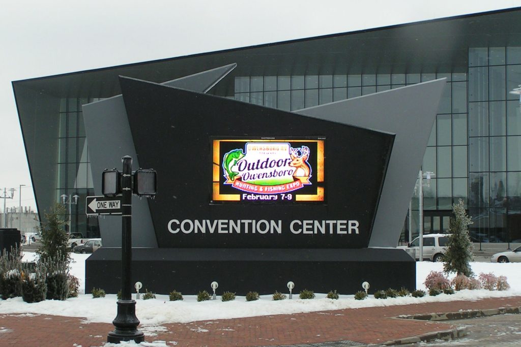 Owensboro Convention Center Monument Sign with Electronic Messaging Board