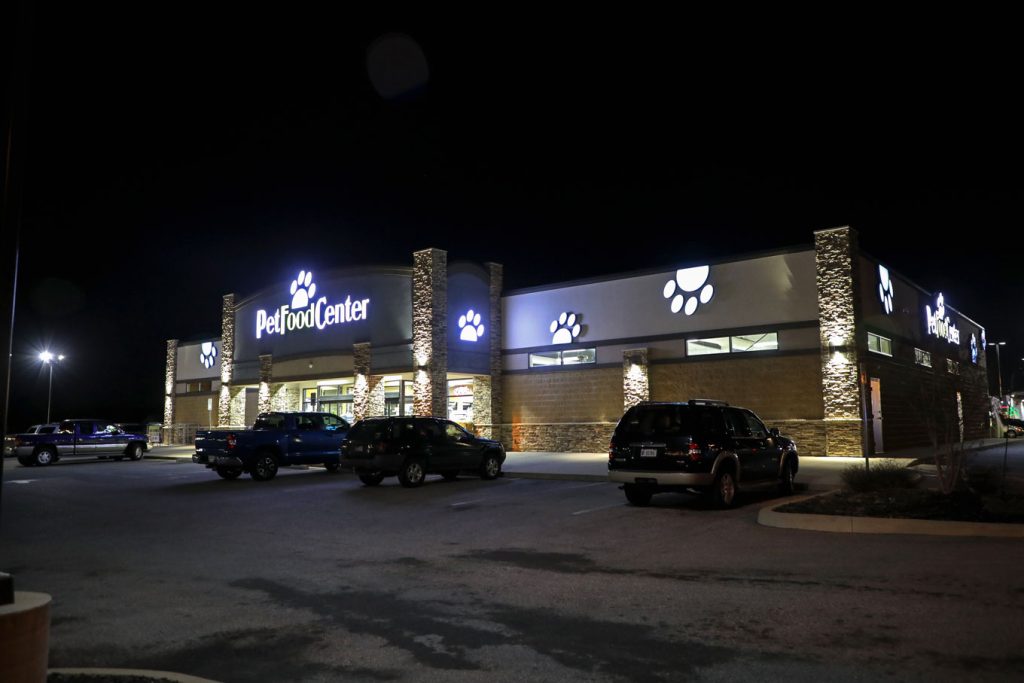 Pet Food Center Channel Letter Exterior Sign