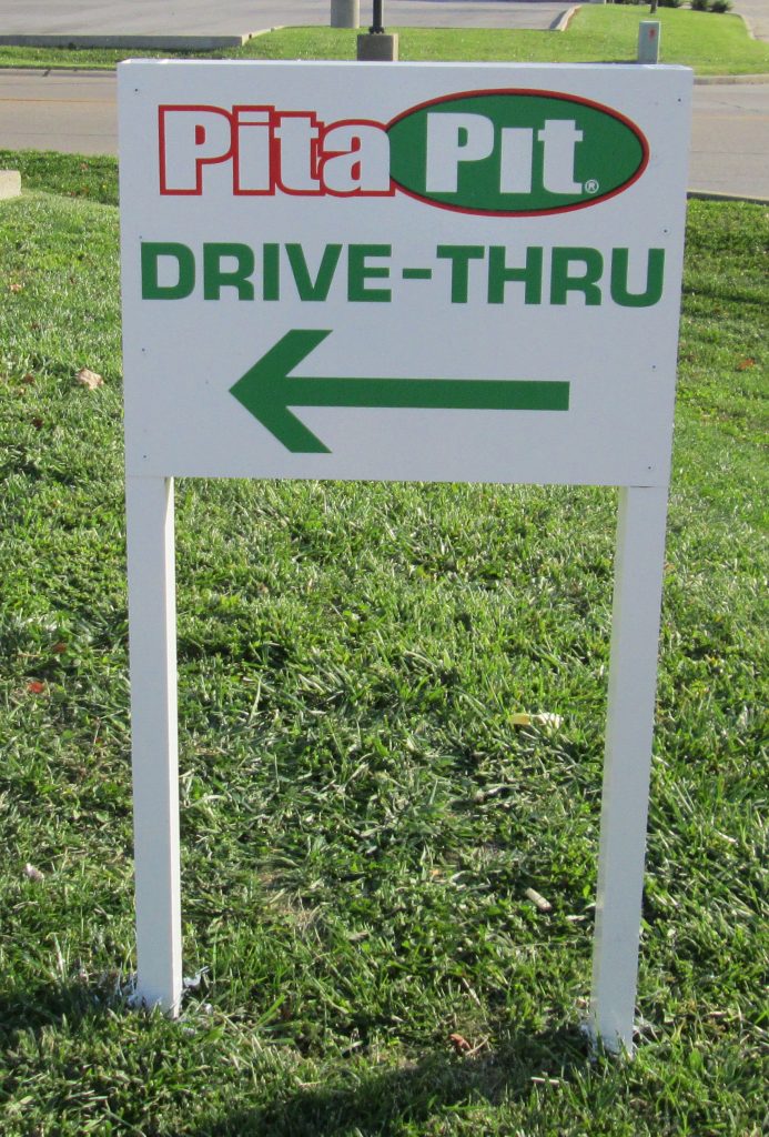 Pita Pit Directional Sign