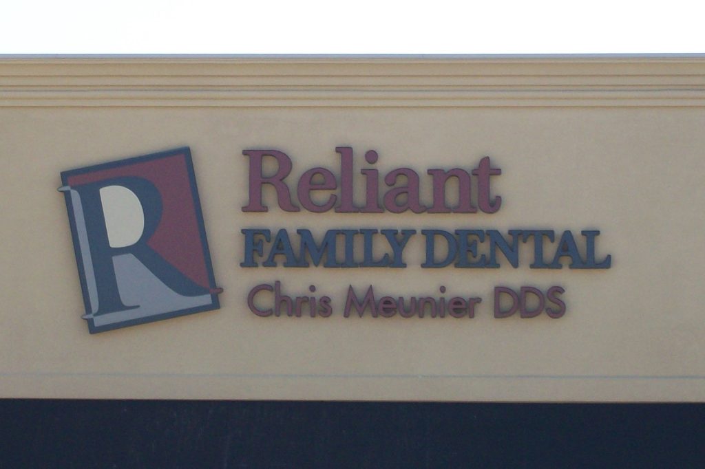 Reliant Family Dental Channel Letter Exterior Sign