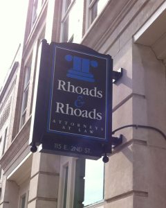 Rhoads &amp; Rhoads Attorney Exterior Sign