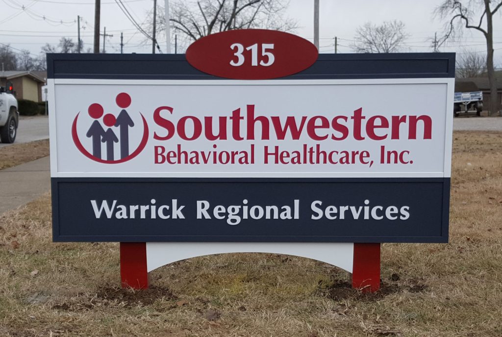 Southwestern Behavioral Healthcare, Inc. Monument Pylon Sign