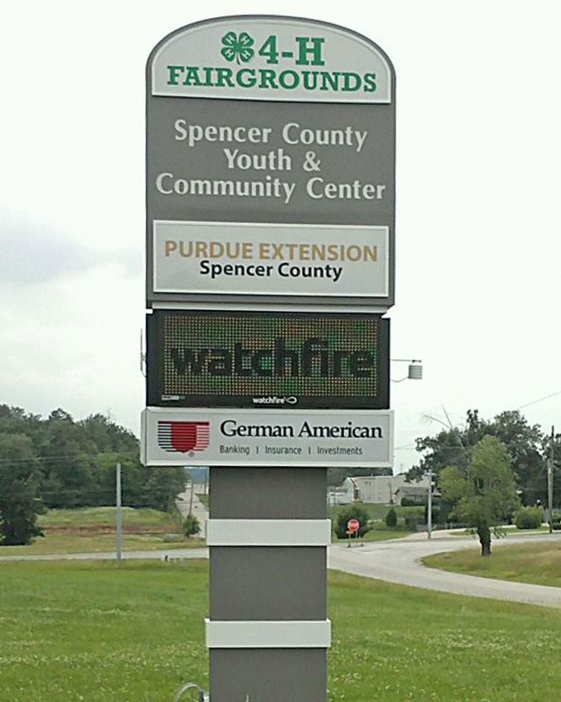 Spencer County Fairgrounds Pylon Sign