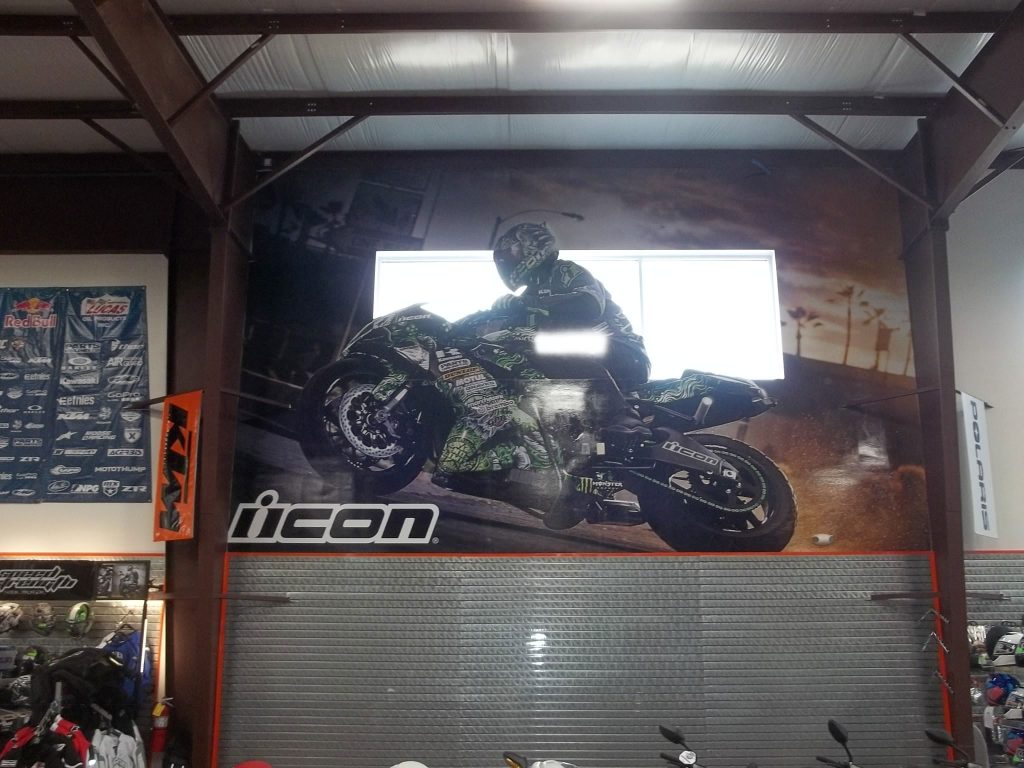 Superbike Shop Custom Interior Vinyl Graphics