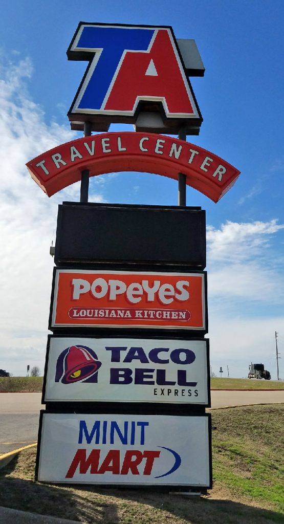 TA Travel Center Pylon Sign