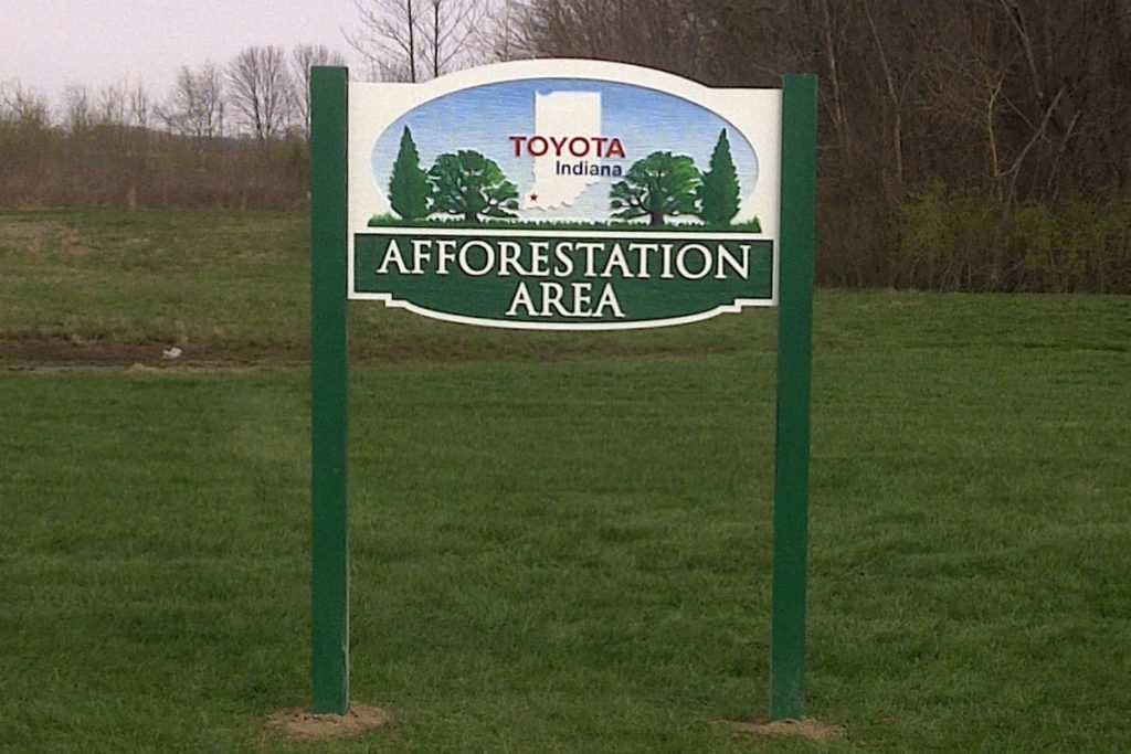 Toyota - Custom Directional Sign