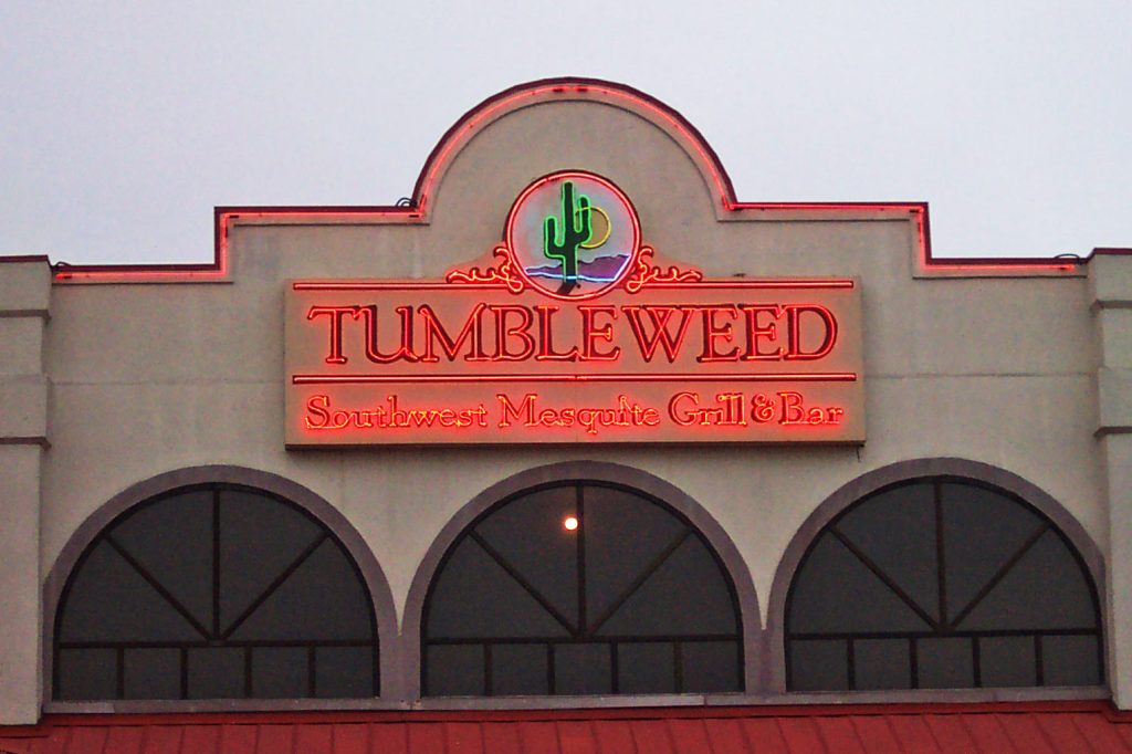 Tumbleweed Restaurant - Exterior Neon Sign