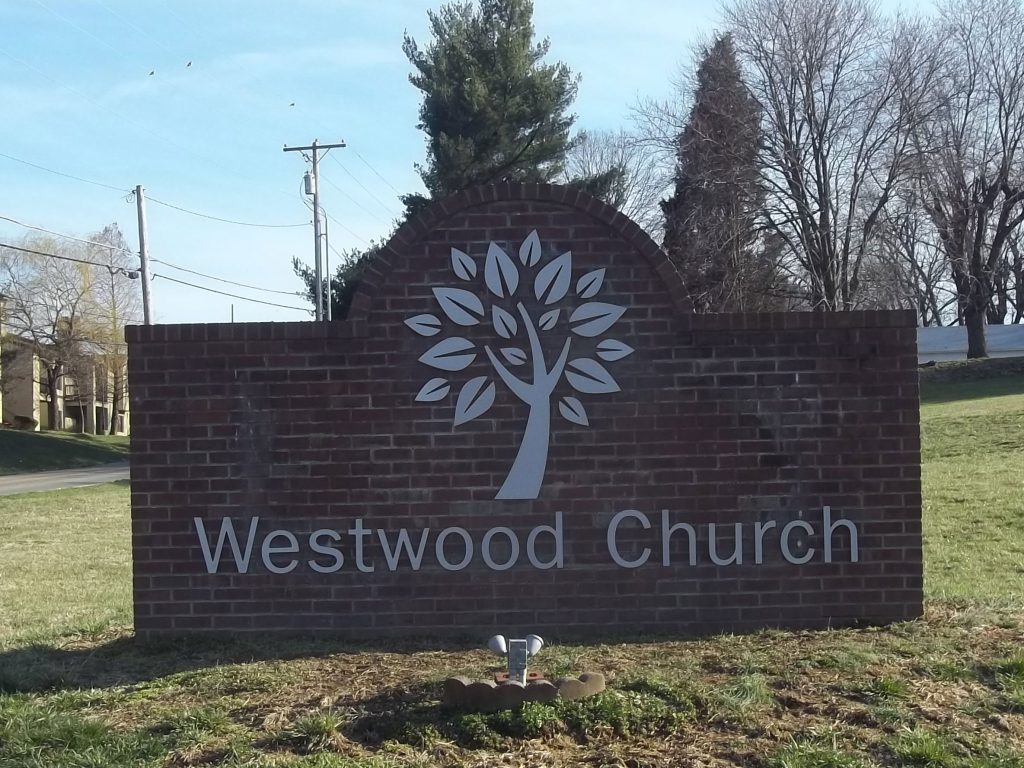 Westwood Church Brick Monument Sign